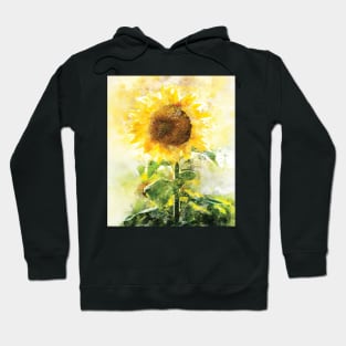 SunFlower Watercolor Hoodie